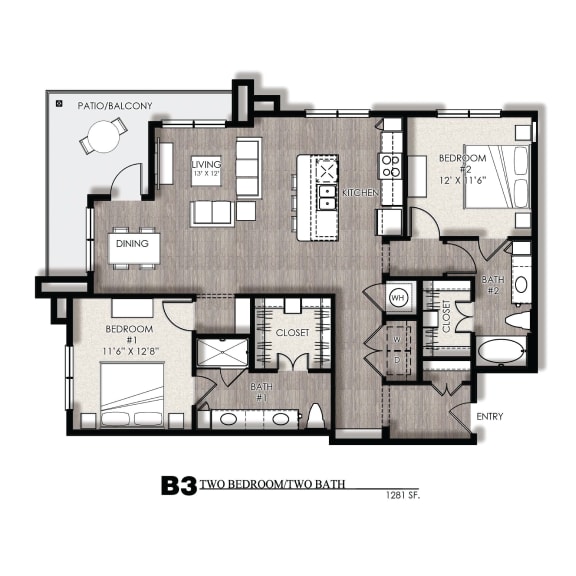 Floor Plans of Presidio at River East in Fort Worth, TX
